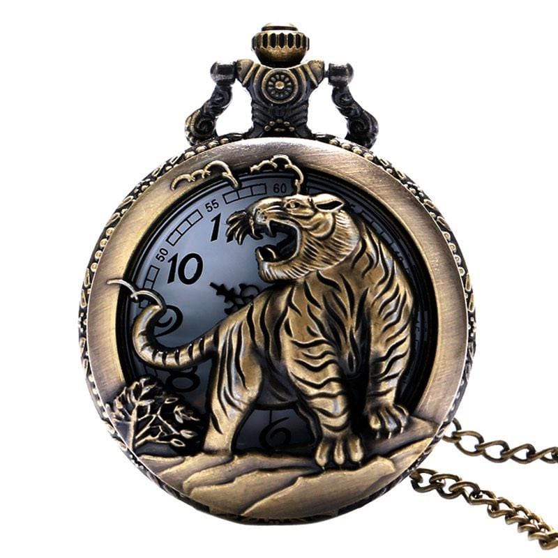 Montre À Gousset Homme Tigre